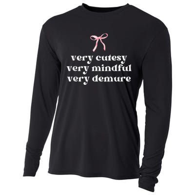 Very Demure Very Mindful Very Cutesy Cooling Performance Long Sleeve Crew