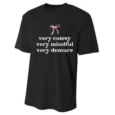 Very Demure Very Mindful Very Cutesy Performance Sprint T-Shirt