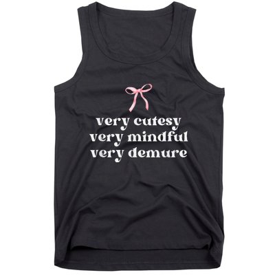 Very Demure Very Mindful Very Cutesy Tank Top