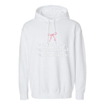 Very Demure Very Mindful Very Cutesy Garment-Dyed Fleece Hoodie