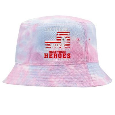 Veteran’S Day Veteran Wife I Married My Hero Tie-Dyed Bucket Hat