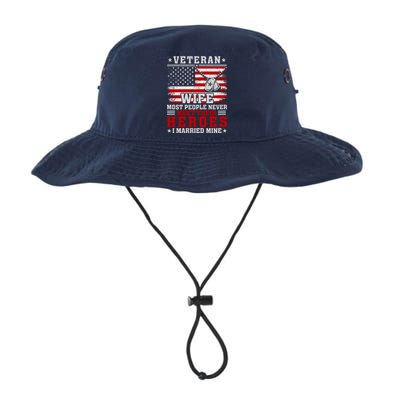 Veteran’S Day Veteran Wife I Married My Hero Legacy Cool Fit Booney Bucket Hat