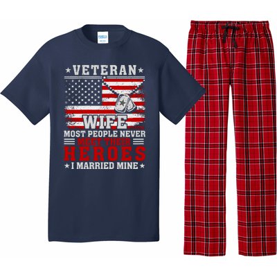 Veteran’S Day Veteran Wife I Married My Hero Pajama Set