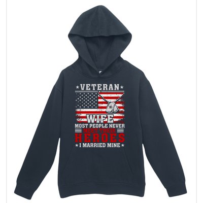 Veteran’S Day Veteran Wife I Married My Hero Urban Pullover Hoodie