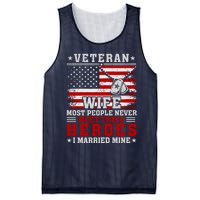 Veteran’S Day Veteran Wife I Married My Hero Mesh Reversible Basketball Jersey Tank