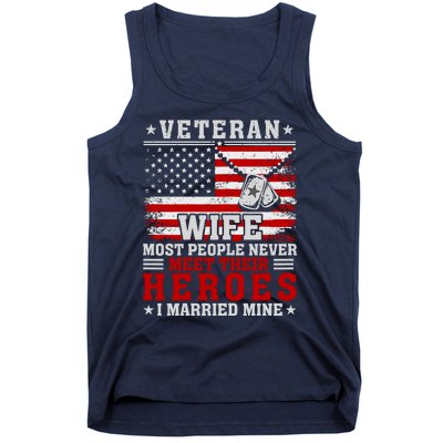 Veteran’S Day Veteran Wife I Married My Hero Tank Top