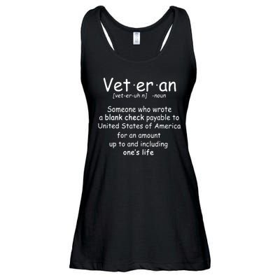 Veteran Definition Ladies Essential Flowy Tank