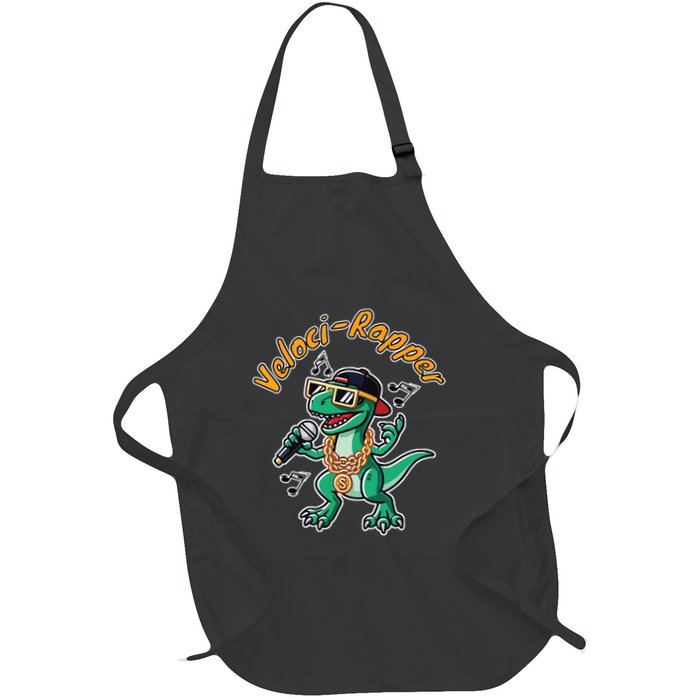 Velocirapper Dinosaur Velociraptor Rapping Apron