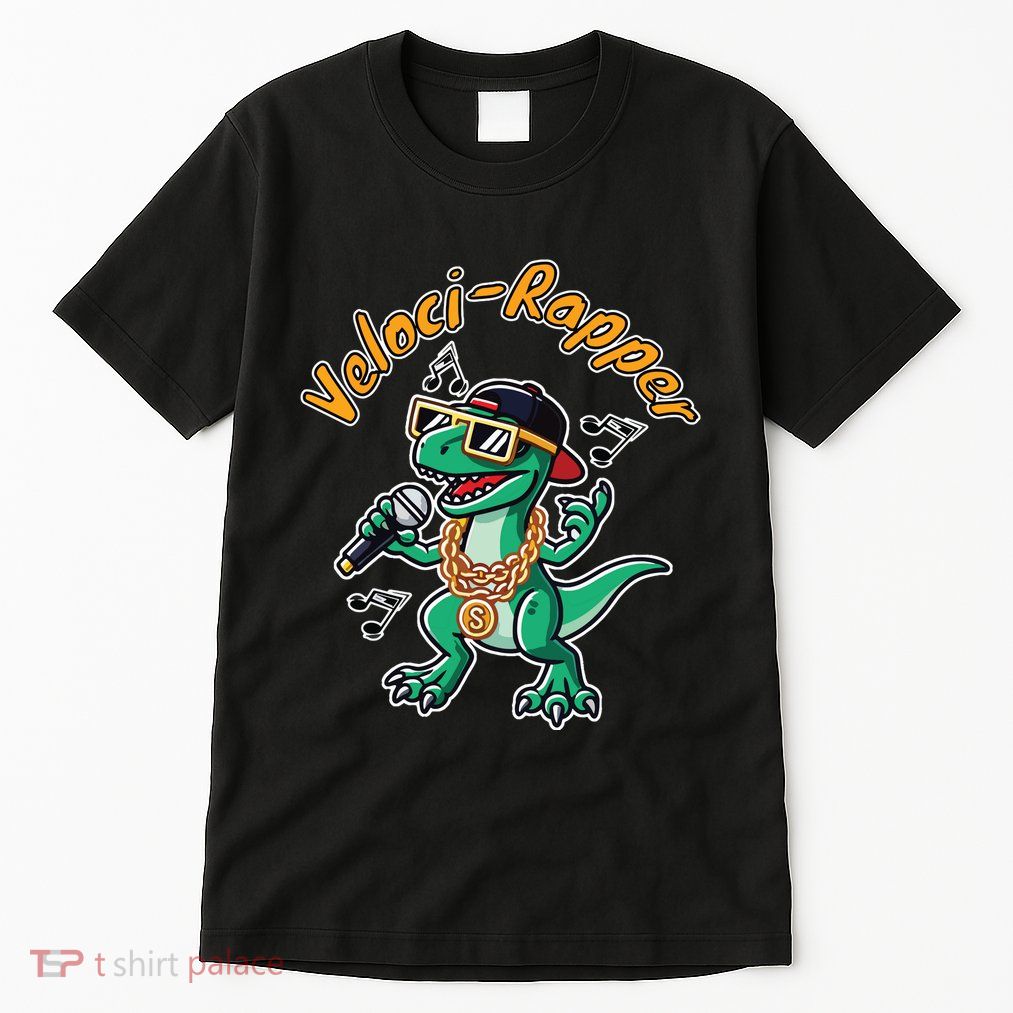 Velocirapper Dinosaur Velociraptor Rapping Tall T-Shirt
