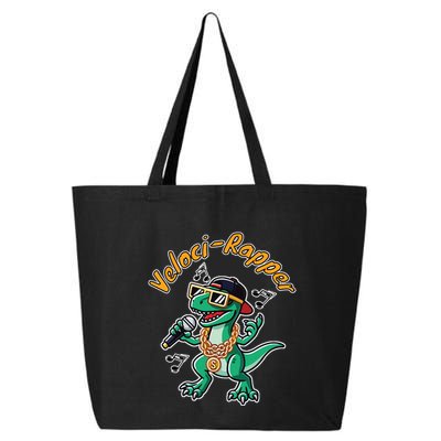 Velocirapper Dinosaur Velociraptor Rapping 25L Jumbo Tote