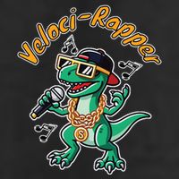 Velocirapper Dinosaur Velociraptor Rapping Golf Towel