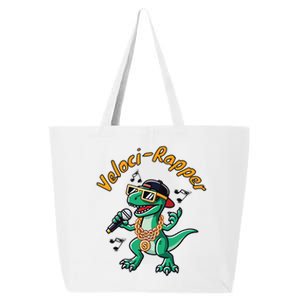 Velocirapper Dinosaur Velociraptor Rapping 25L Jumbo Tote