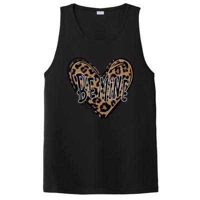 Valentine's Day Vintage Be Mine Leopard Heart Gift PosiCharge Competitor Tank