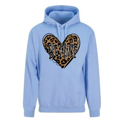 Valentine's Day Vintage Be Mine Leopard Heart Gift Unisex Surf Hoodie