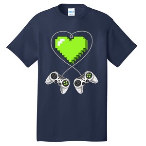 Valentine's Day Video Game Controller Heart Gamer Gifts Love Tall T-Shirt