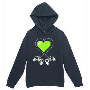 Valentine's Day Video Game Controller Heart Gamer Gifts Love Urban Pullover Hoodie