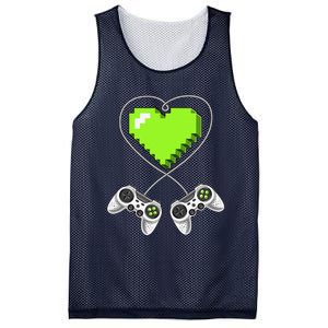 Valentine's Day Video Game Controller Heart Gamer Gifts Love Mesh Reversible Basketball Jersey Tank