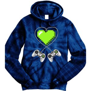 Valentine's Day Video Game Controller Heart Gamer Gifts Love Tie Dye Hoodie