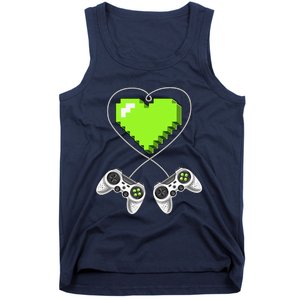 Valentine's Day Video Game Controller Heart Gamer Gifts Love Tank Top