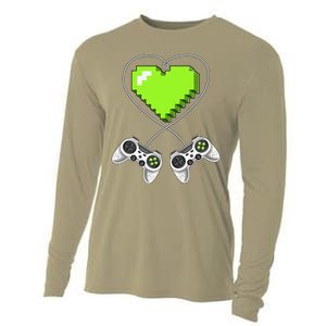 Valentine's Day Video Game Controller Heart Gamer Gifts Love Cooling Performance Long Sleeve Crew