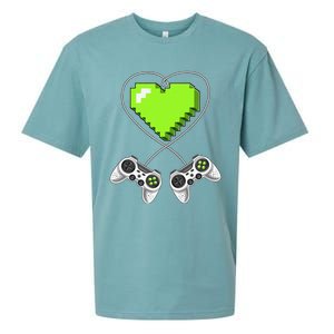 Valentine's Day Video Game Controller Heart Gamer Gifts Love Sueded Cloud Jersey T-Shirt