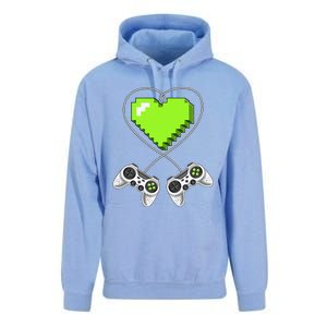 Valentine's Day Video Game Controller Heart Gamer Gifts Love Unisex Surf Hoodie