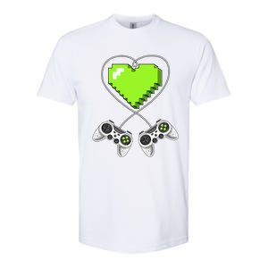 Valentine's Day Video Game Controller Heart Gamer Gifts Love Softstyle CVC T-Shirt