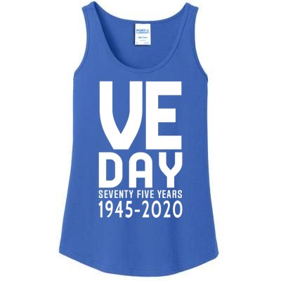 Ve Day Victory In Europe 75 Year Anniversary Gift Ladies Essential Tank