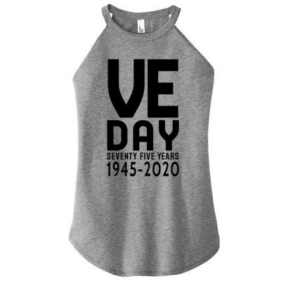 Ve Day Victory In Europe 75 Year Anniversary Gift Women’s Perfect Tri Rocker Tank