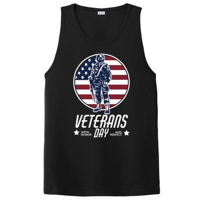 Veterans Day With Honor And Respect PosiCharge Competitor Tank