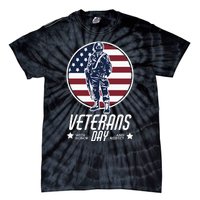 Veterans Day With Honor And Respect Tie-Dye T-Shirt