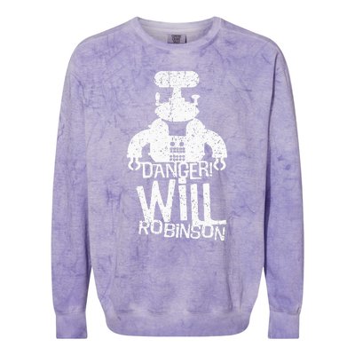 Vintage Danger Will Robinson Colorblast Crewneck Sweatshirt