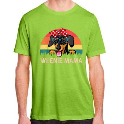 Vintage Dachshund Weenie Cute Mama Weiner Dog Mom Gift Adult ChromaSoft Performance T-Shirt