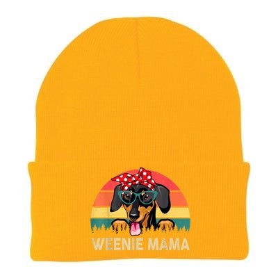 Vintage Dachshund Weenie Cute Mama Weiner Dog Mom Gift Knit Cap Winter Beanie