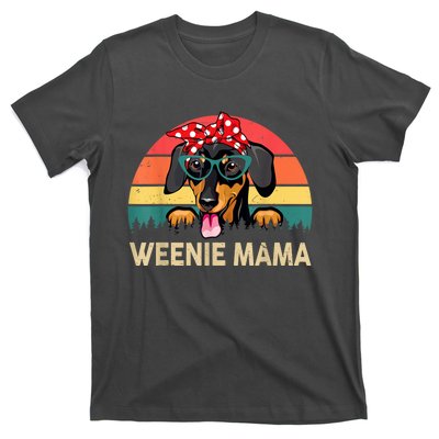 Vintage Dachshund Weenie Cute Mama Weiner Dog Mom Gift T-Shirt