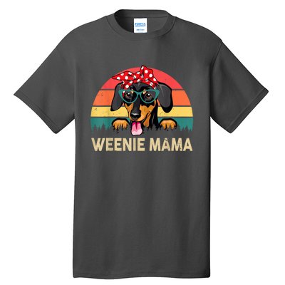 Vintage Dachshund Weenie Cute Mama Weiner Dog Mom Gift Tall T-Shirt