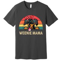 Vintage Dachshund Weenie Cute Mama Weiner Dog Mom Gift Premium T-Shirt