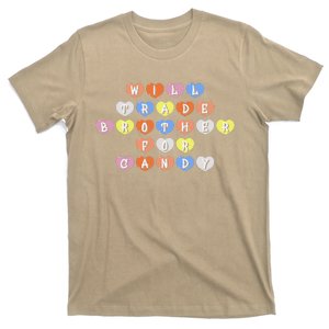 Valentines Day Will Trade Brother For Candy Funny Gift T-Shirt