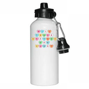 Valentines Day Will Trade Brother For Candy Funny Aluminum Water Bottle