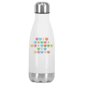 Valentines Day Will Trade Brother For Candy Funny Stainless Steel Insulated Water Bottle