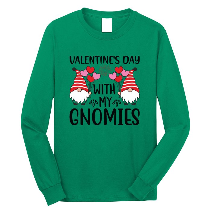 Valentine's Day With My Gnomies Gift Long Sleeve Shirt