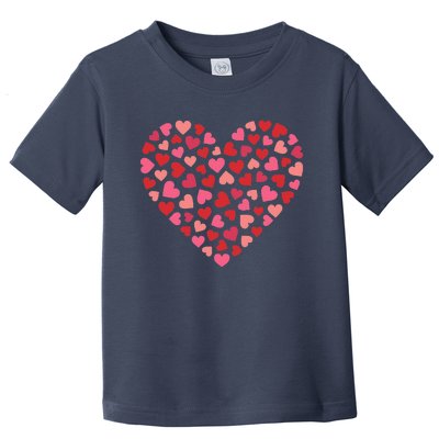 Valentines Day Women Red Pink Hearts Love Toddler T-Shirt