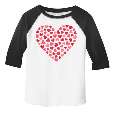 Valentines Day Women Red Pink Hearts Love Toddler Fine Jersey T-Shirt