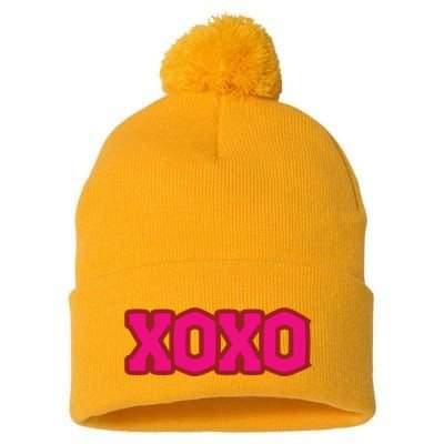 Valentines Day Xoxo Valentines Pom Pom 12in Knit Beanie