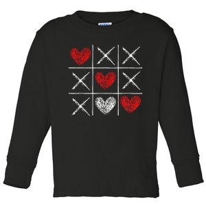 Valentines Day Xoxo Toddler Long Sleeve Shirt