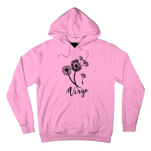 Virgo Dandelion Zodiac Sign Floral Horoscope Gift Hoodie