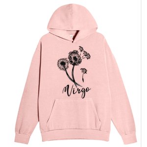 Virgo Dandelion Zodiac Sign Floral Horoscope Gift Urban Pullover Hoodie