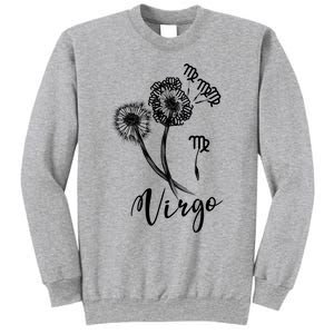 Virgo Dandelion Zodiac Sign Floral Horoscope Gift Sweatshirt