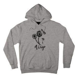 Virgo Dandelion Zodiac Sign Floral Horoscope Gift Tall Hoodie