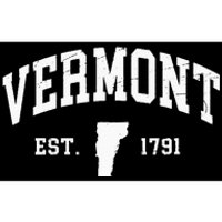 Vermont Est 1791 Distressed Worn Design Classic Bumper Sticker